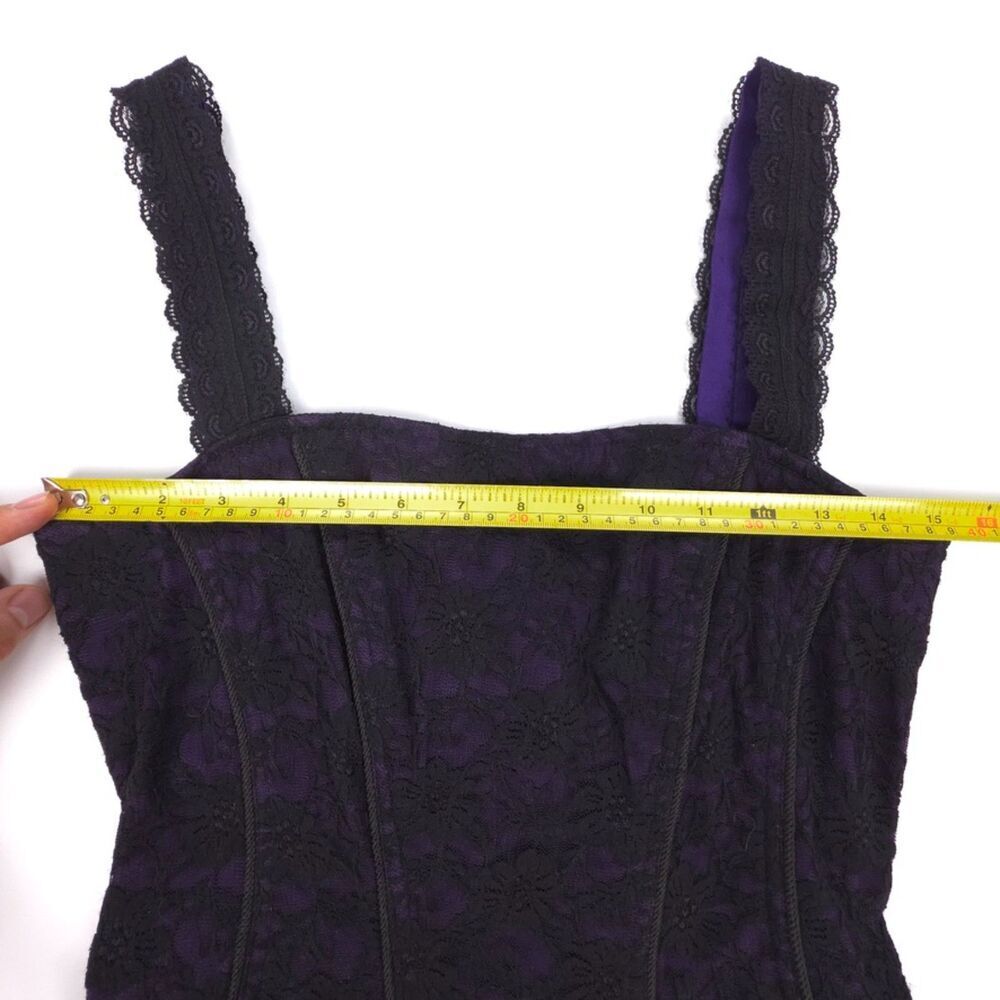 TRIPP NYC Purple Corset Mini Dress Lace Up Whimsigoth Fairy 90s Y2k Grunge Witch - Picture 3 of 8